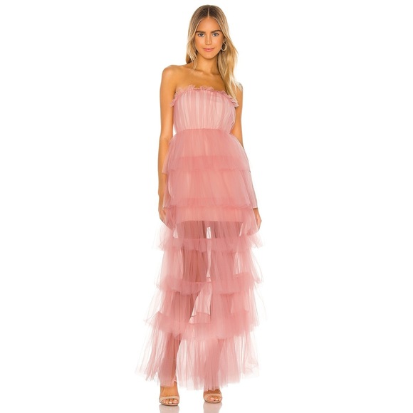 Lovers + Friends Dresses & Skirts - NWT Lovers and Friends Long Bobbit Gown in Blush Pink Size Small